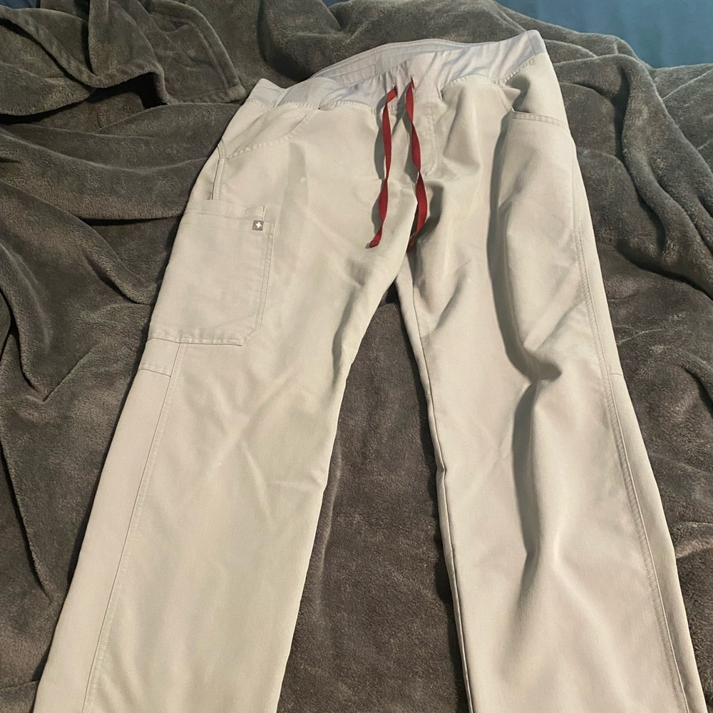Cement grey Figs cargo scrub  pant